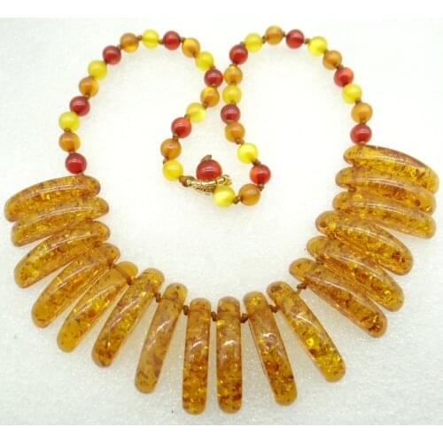 2020 new wholesale Natural Precious Modernist Water drop TEARDROP GOLDEN HONEY PRESSED AMBERS Jewelry making earring necklace