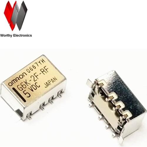 Wholesale 10pcs/lot G6K-2F-RF-5VDC 1A 8feet relay
