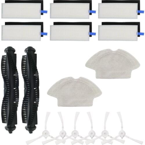 Main Brush Roll Brush Side Brush Mop Cloth HEPA filter for Qihoo 360 S6 Robotic Vacuum Cleaner Spare Parts Accessories