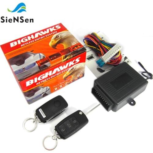 SieNSen Car Remote Control Central Kit Door Locking Keyless Entry System Alarm Vehicle Entry System With 2pcs Remotes M602-8239