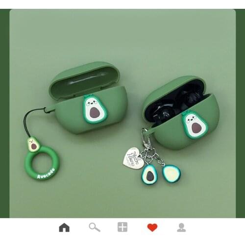 Cute Avocado For huawei freebuds 4i 4 3 PRO Case Cartoon Silicon Protective Cover freebuds 4PRO Bluetooth Wireless Earphone Case