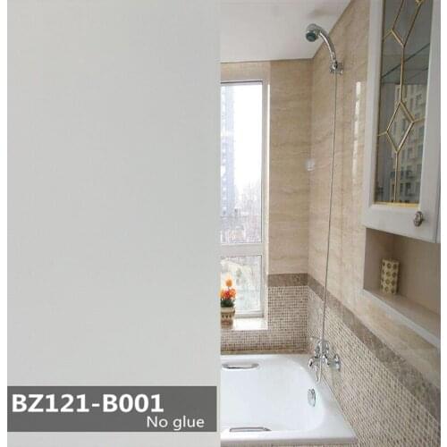 SUNICE Static Cling Frosted Window Privacy Films USE Glass Window Privacy No-Glue Home Shower and Office Partition 45*200cm
