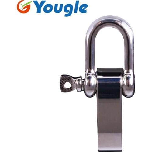YOUGLE 10 Pcs/ Lot U Shaped Stainless Steel Buckle Adjustable Buckle Shackle For Paracord Bracelet