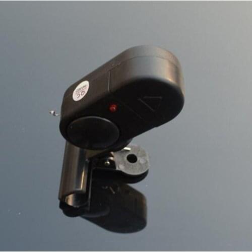 1Pcs Black Universal Fishing Alarm Electronic Fish Bite Alarm Fishing Rod Clip On Fender Sound Alert
