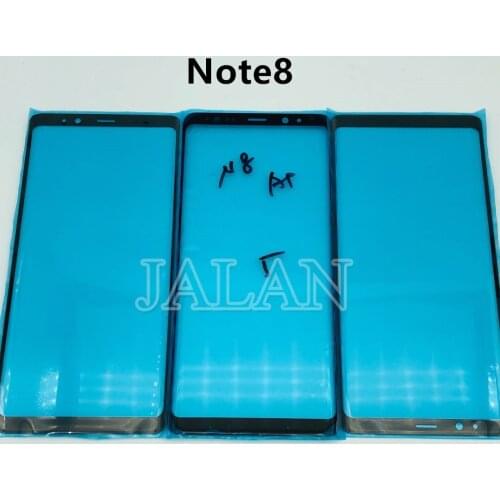 2pcs Front Glass For SM Note 9 8 Cracked LCD Screen Replacement Outer Panel Repair