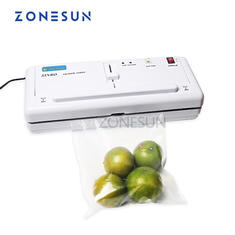 DZ-280 Electric Vacuum Heat Sealing Machine Household Food Packing Sealers Kitchen Appliances Food Saver Preserver +10 bags