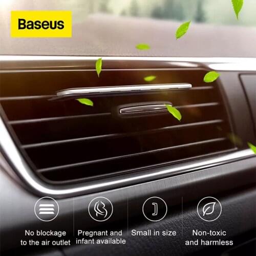 Baseus Car Phone Holder with Aromatherapy Air Freshener Clip Auto Air Outlet Perfume Aroma Diffuser Super Thin Car Air Freshener