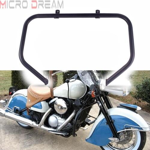 Black 1-1/4" Engine Guard Crash Bar Highway Bumper Crash Guard for Kawasaki Vulcan 1500 VN1500 VN 1500 1996-2008