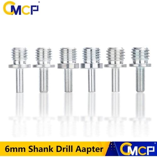 CMCP Drill Aapter Thread For Polishing Pad Hook Loop Backer Plate 6mm Shank Connecting Rod For Grinder Disc Hand Tools
