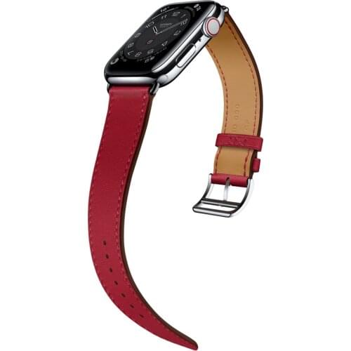 Colorful 100% Cowhide loop for Apple Watch Band Series 6/SE/3/2/1 Sport Bracelet 42mm 38mm Strap for iwatch 4/5 Band 40mm 44mm