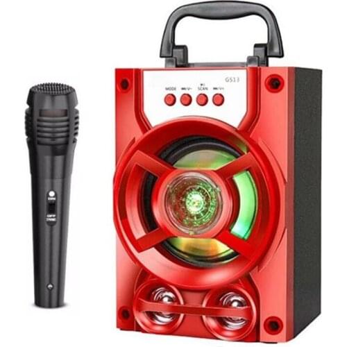 For Meetings/Lectures/Dancing 1pc Mini bluetooth-compatible LED Light Loudspeaker Wireless 3D Stereo Music Surround Speaker