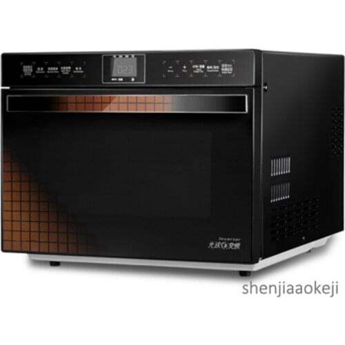 Intelligent touch LCD screen inverter microwave oven 900W fast heating energy saving 25L stainless steel liner convection oven