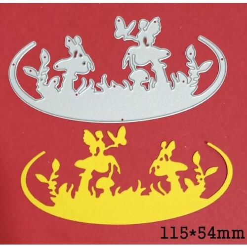 Metal die cuts mold fairy mushroom border 2021 new craft cutting die stencils for scrapbook album paper card making die template