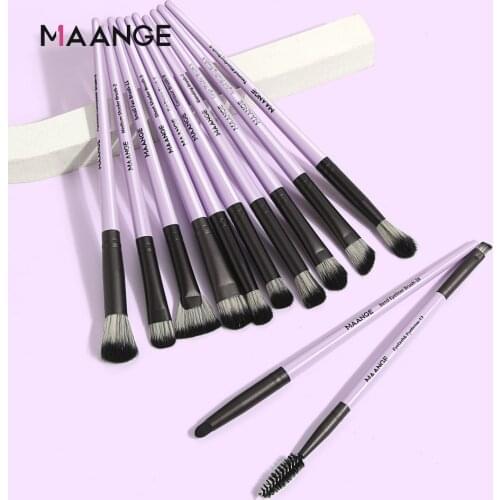 MAANGE New 12Pcs Makeup Brushes Set Eye Shadow Blending Eyeliner Eyeliner Eyelash Eyebrow Blush Make up Brush Tool Maquiagem