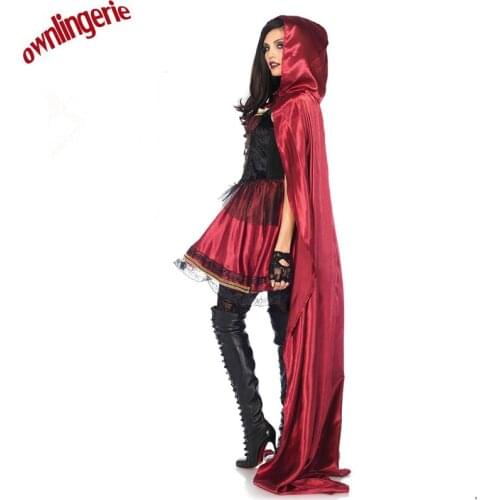 New fairy tale little red cap role play uniforms Halloween castle queen show costume M40319