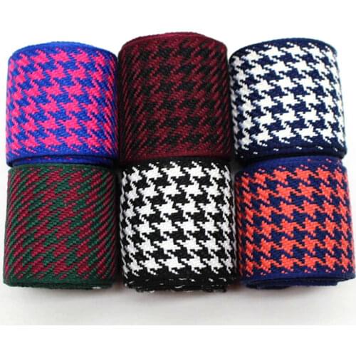 New 38mm 1-1/2 thousand bird pattern ribbon 10 yards DIY handmade materials bow clothing accessories polyester plaid