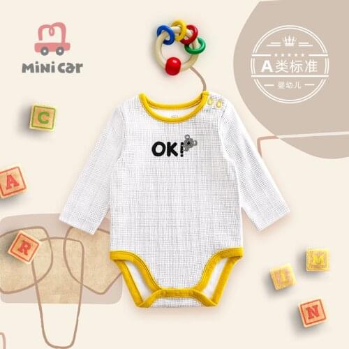 Newborn babys clothes boy babys triangle Romper open file one piece Romper