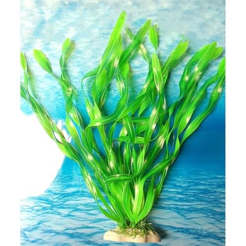 Fish Tank Green Kelp Aquarium Decoration Seaweed Ocean Scene Artificial Water Plant Ornament 36cm 1pcs