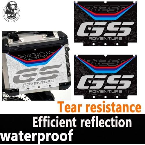 For BMW 2013-2018, R1200GS, R1250GS, Motorcycle Reflective Cover ADV Side Trunk Sticker Adventure Free Shipping and Wholesa