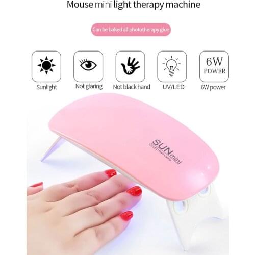 D5 UV mini Nail Dryer 6W LED UV Lamp Light USB Gel Varnish Curing Machine For Home Use Nail Art Tools Lamps Dryer Nail Art Tools