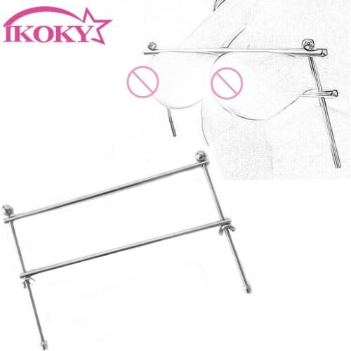 Stainless Steel Adjustable Breast Stimulate Sex Toys For Couples Flirt Tools Nipple Clamps Torture Nipple Clamps Bondage Set