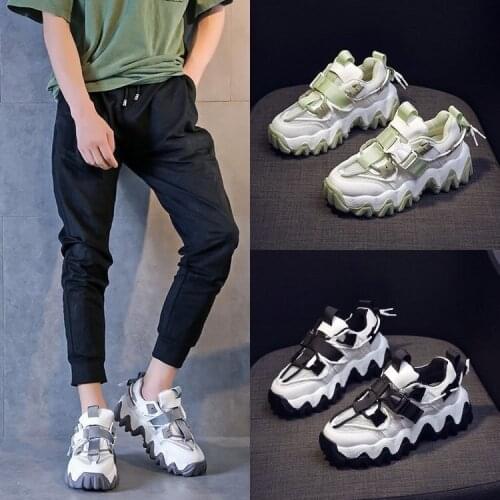 New Womens Vulcanized Shoes Casual Breathable Air Mesh Wavy Platform Shoes Women Sneakers Walking Shoes Size plus43