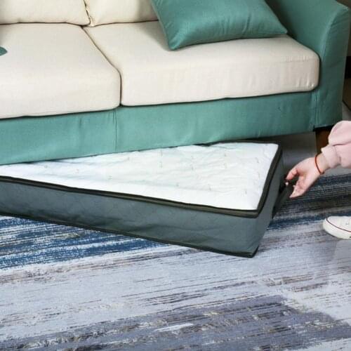 1PCS Foldable Under Bed Bags Large Under Bed Storage Breathable Boxes Zippered Organize Storage Bags Thick Clothes Underbed E6X5