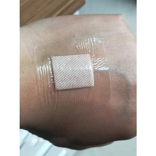 10Pcs/Lot 38*38mm Hypoallergenic PU Adhesive Wound Dressing Band Aid Bandage Wound First Aid Outdoor