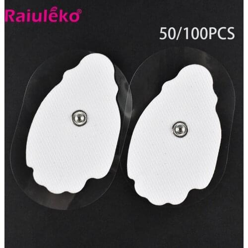 100/50pcs 4.5*7.3cm Electrodos Tens Pads for Massage Electric Tens Acupuncture Digital Therapy Machine Electric Body Massager