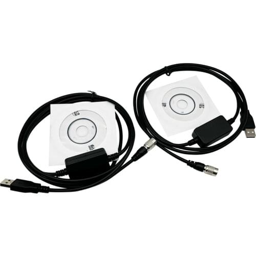 2pcs Brand NEW USB Data Download Cable for Topcon Sokkia Gowin South total stations Compatible win8 / win7 / win10
