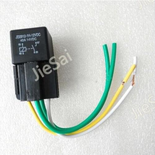 4 Pin 12V/24V 40A Automotive relay Auto Relay and Socket with 4 Wire
