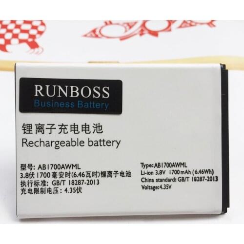 1700mAh AB1700AWML Battery For PHILIPS S388 CTS388 Rechargeable Built-in Mobile Phone Battery