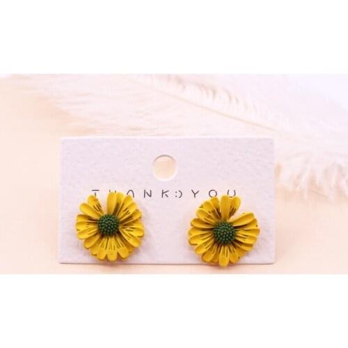 New Thank You 100pcs Jewelry Accessory Custom Earring Paper Cards 5x3.2cm Long Drops Stud Earring Packaging Cards Hanging Tag