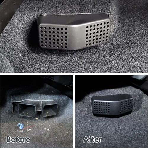 For Toyota Corolla E21 2019 2020 2021 Under Seat Floor Rear AC Heater Air Conditioner Duct Vent Cover Grill Outlet Covers