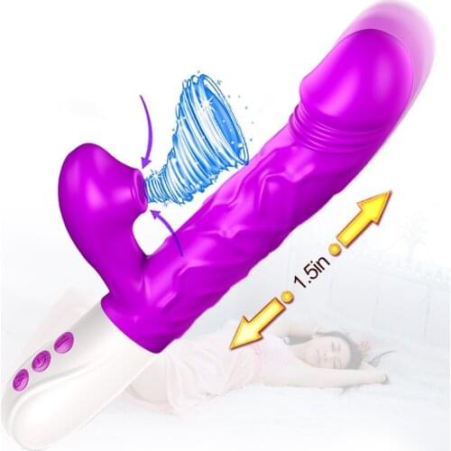 Dildo Vibrator Automatic Sucking Telescopic Swing Heat Up Vibrating Dildos Female Masturbation Vibrators Sex Toys for Women