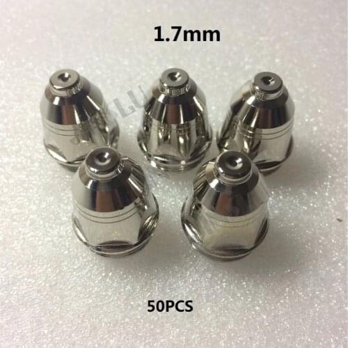Hafnium P-80 P80 Tip Nozzle 1.7mm 50PK Plasma Torch Consumables Cuttting Machine Cutter 4300-2076