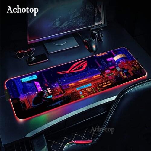 ASUS ROG RGB Mouse Pad Gaming Mouse Pad Computer Large Mousepad Backlit XXL Mouse Pads LED Gamer Mause Carpet 900x400 Desk Mat