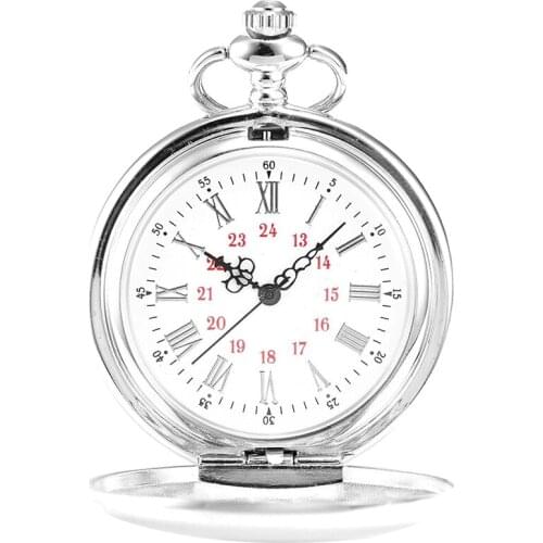 Pocket Watch, metal strap, Silver