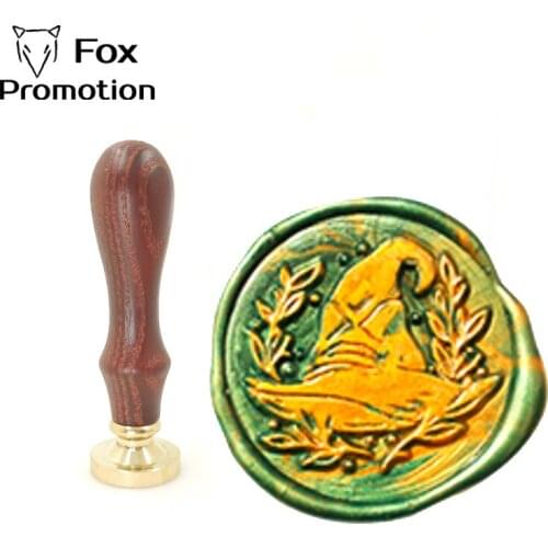 Cap Magic Wax Stamp Exquisite Paint wood handle,Ancient Seal Retro Stamp,Personalized Stamp Wax Seal High Quality