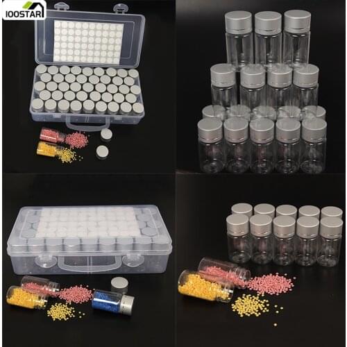 New 43 Silver Bottles Diamond Painting Boxes Diamond Embroidery Accessories Home Storage Organizer Jewellery Cases
