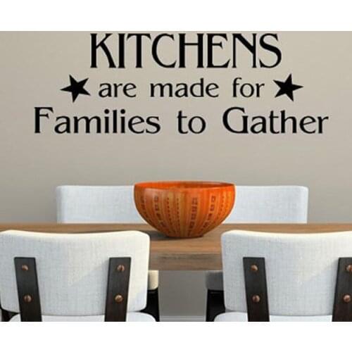Kitchens Are Made Wall Stickers for Kitchen Lettering Pattern Quotes Vinyl Waterproof Wall Decals Family Art Home Decor TA19