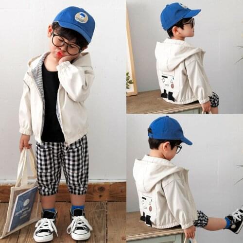 New Arrival Spring Autumn Baby Girls Jacket back cartoon Hoodies Infant Long Sleeve Cotton Outwear tops Toddler Fashion Coats