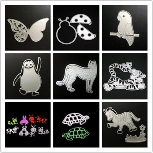 SCD1183 Happy Ladybug Metal Cutting Dies For Scrapbooking Stencils DIY Album Cards Decoration Embossing Folder Die Cuts Tools