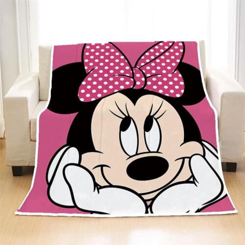 Disney Mickey minnie baby Blanket Kids Soft Flannel Donald Duck Daisy Duck Covering Blanket Throw for Children Boy Girl on Bed
