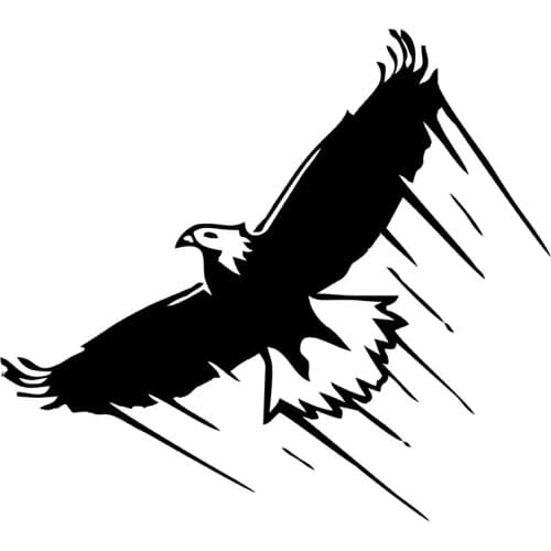 MIGNATIS - Eagle Label Sticker Adhesive With Wide Spread Its Wings Effect Mural Art Decal For Car Window Loptop Decoration vinyl