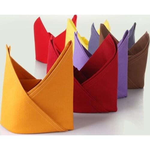 Wholesale 50*50cm Top Quality starred hotel 100% cotton Mouth towel Restaurant napkin cloth