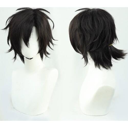 1PCS Limit DEVIL GAME Time Agent Cheng Xiaoshi Cosplay Wig Short Black Wig Halloween Carnival Party Anime Props
