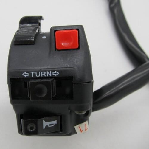 Handle Mount 7/8inch Scooters ATV Button Function Left Side Motorbike Control On Off Practical Starter Motorcycle Switch