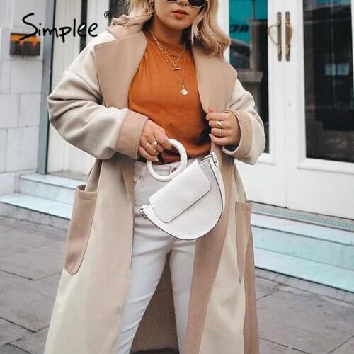 SIMPLEE Women's Wool Coats