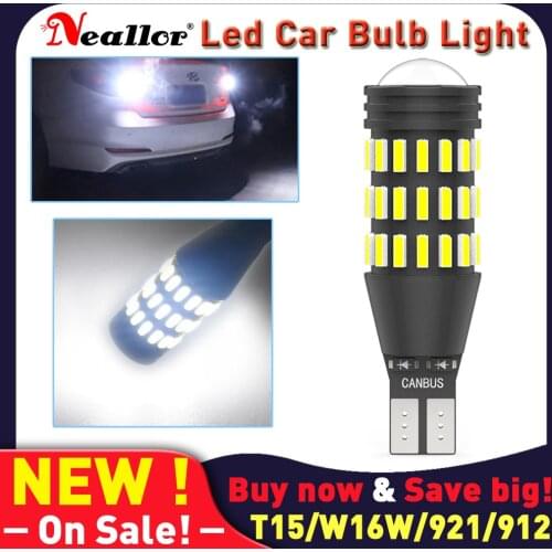 W16w Led Canbus T15 921 912 Back Up Reverse Lights Bulbs On Cars Accessories Auto Goods Diode Lamps For Fiat Ducato 500 Panda Vw